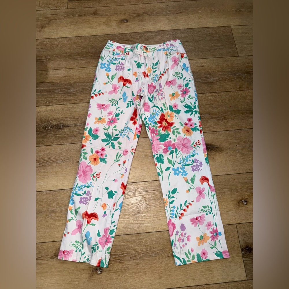 Telluride Clothing Co. Women’s Spring Floral Straight Leg‎ Pants size 6